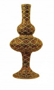 Керамическая декоративная персидская лампа ручной работы.