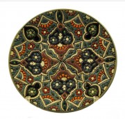 Тарелка декоративная керамическая с восточным орнаментом.